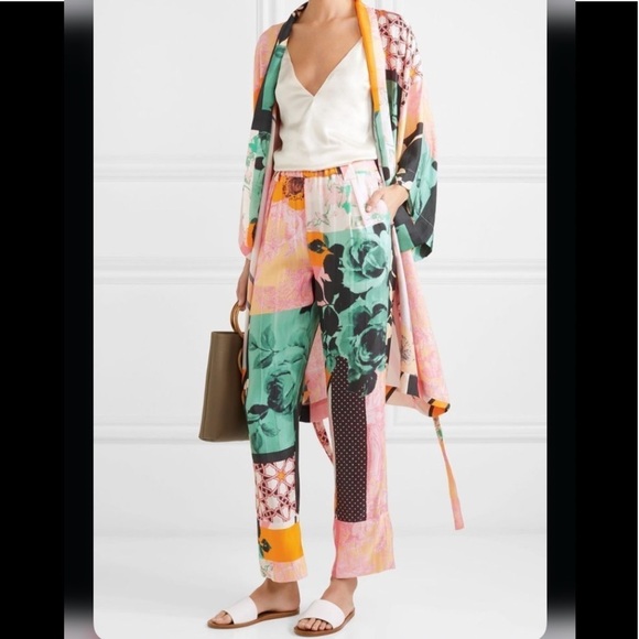 STINE GOYA Pants - Stine Goya Satin Vinnie Charmeuse Straight Pant CC